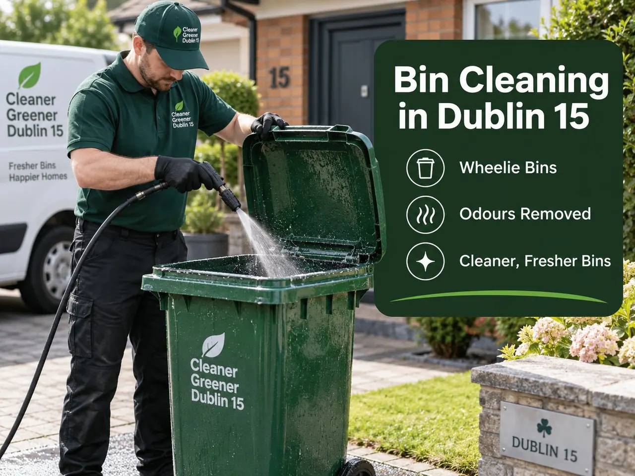 Illustrative image for bin cleaning enquiries in Dublin 15